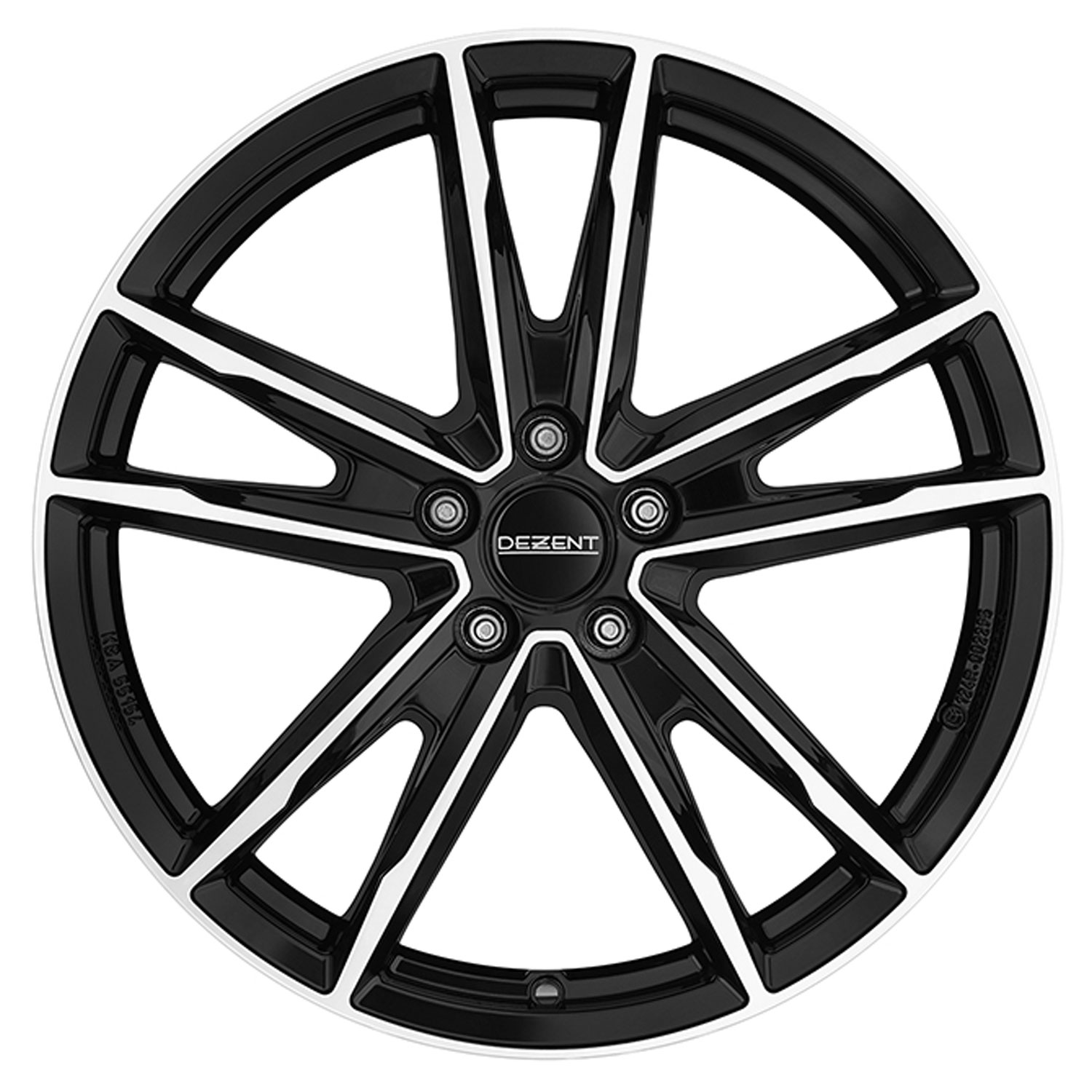 Cerchio DEZENT KF dark 7.0x16 ET44 5x108 16 Pollici