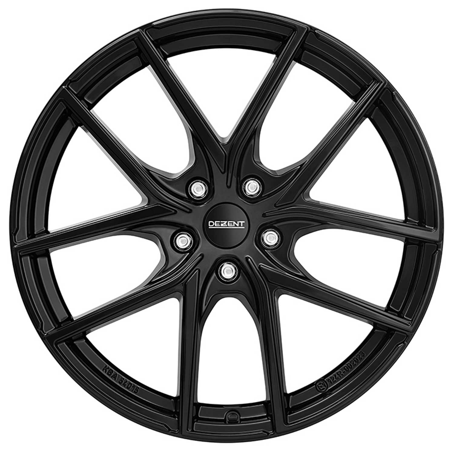 Cerchio DEZENT TO black 7.5x17 ET50 5x108 17 Pollici