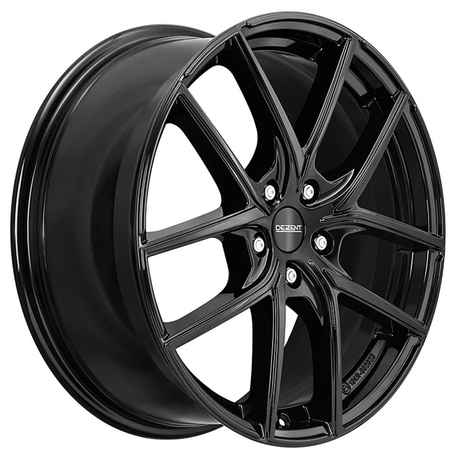 Cerchio DEZENT TO black 7.5x17 ET50 5x108 17 Pollici