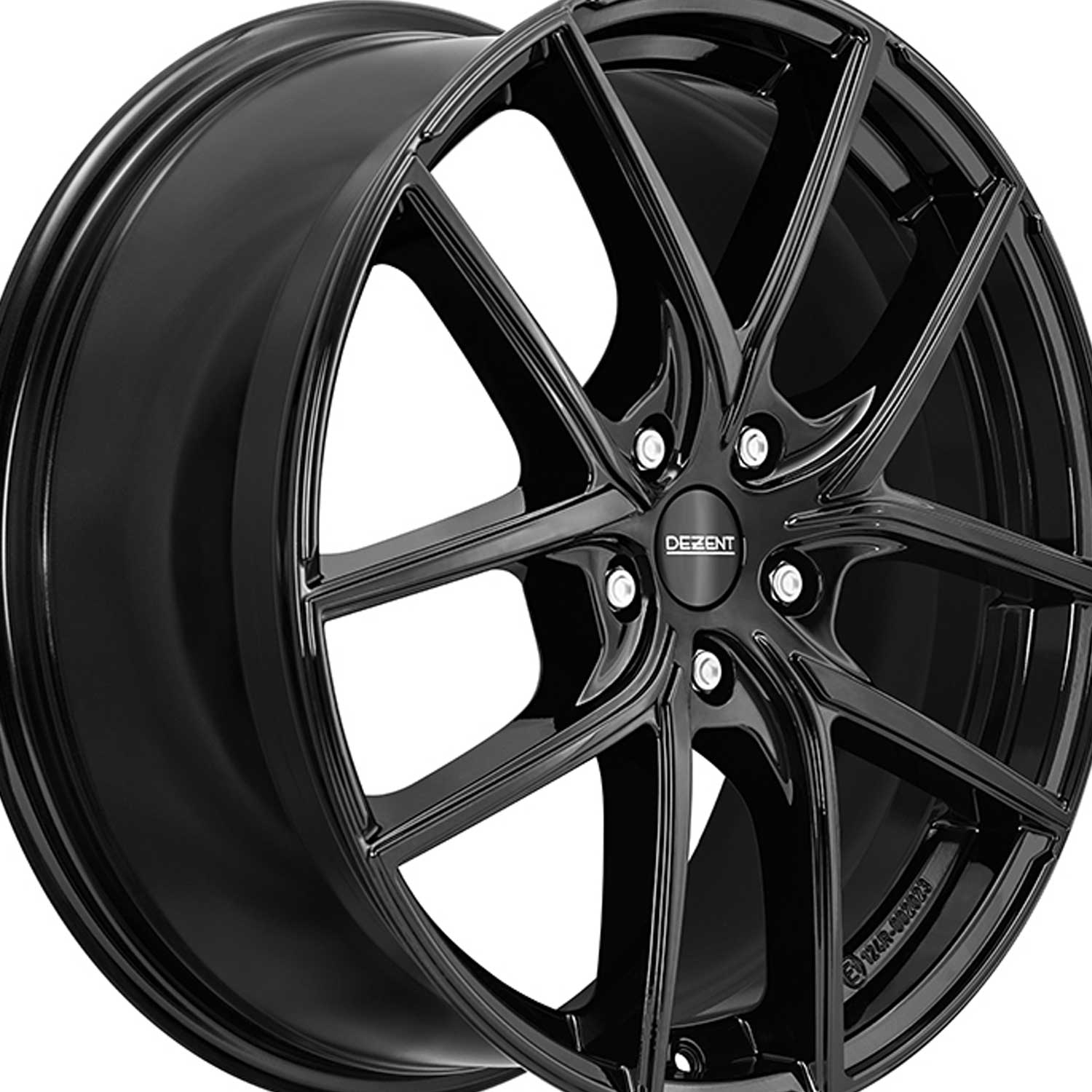 Cerchio DEZENT TO black 7.5x17 ET50 5x108 17 Pollici